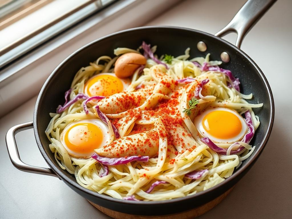 Egg and Cabbage Skillet — Ketoach Community member recipe
