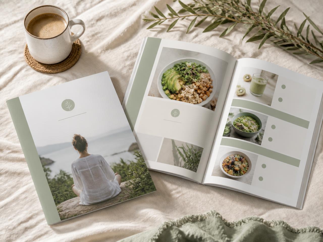 The printed Keto After 40 Starter Kit guide and meal plan pages
