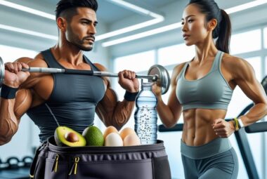Man and woman working out on keto diet
