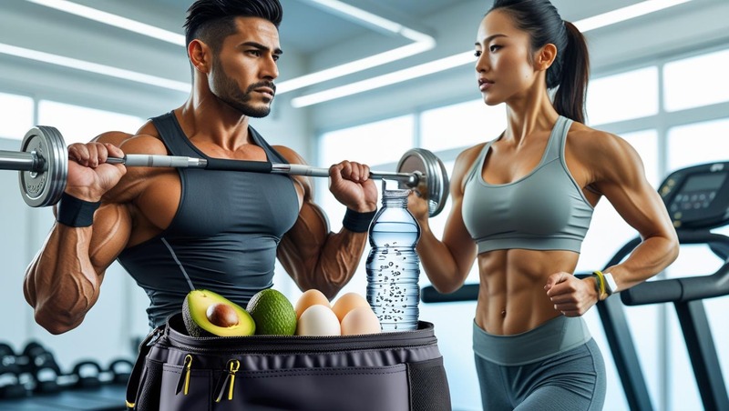 Man and woman working out on keto diet